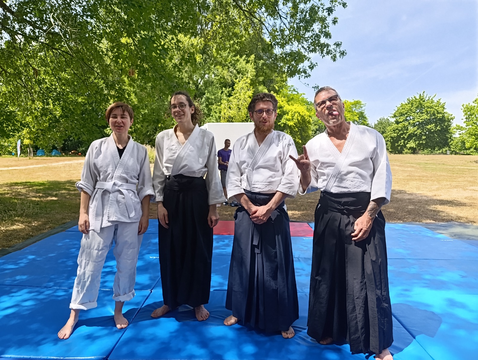 Démonstration Aikido à la fete de quartier Malakoff